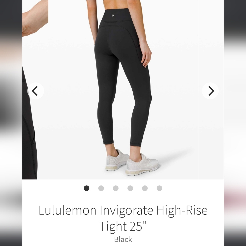 Lululemon Invigorate High Rise leggings 25"